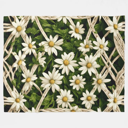 Daisy Dream Fleece Deken - Groot (Voorkant (Horizontaal))