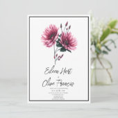 Daisy Dreams: Elegante zomer & lente bruiloft Kaart (Staand voorkant)