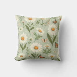 Daisy Dreams – Floral & Butterfly Throw Pillow Kussen