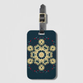 Daisy Dreams Mandala Bagagelabel (Voorkant (verticaal))