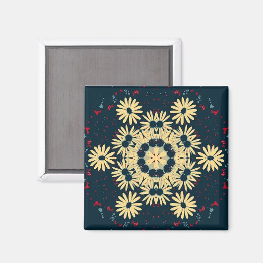 Daisy Dreams Mandala Magneet (Voorkant / Achterkant)