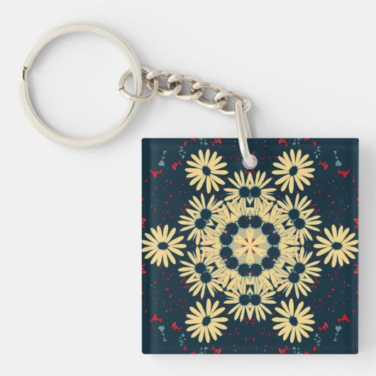 Daisy Dreams Mandala Sleutelhanger (Voorkant)