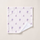 Daisy Dreams Pastel Paarse Bad Handdoek (Wasdoekje)