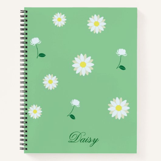 Daisy Dreams – Stylish Floral Notebook Notitieboek (Voorkant)