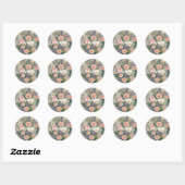Daisy Dreamscape gepersonaliseerd Ronde Sticker (Vel)