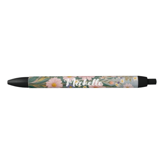 Daisy Dreamscape gepersonaliseerd Zwarte Inkt Pen (Voorkant)