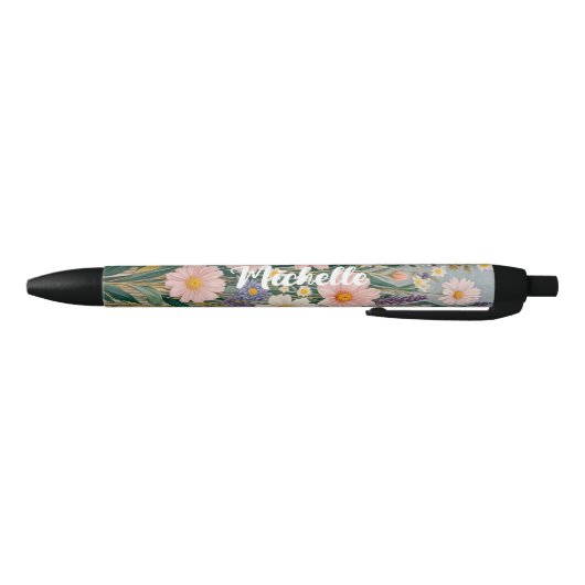 Daisy Dreamscape gepersonaliseerd Zwarte Inkt Pen (Bodem)