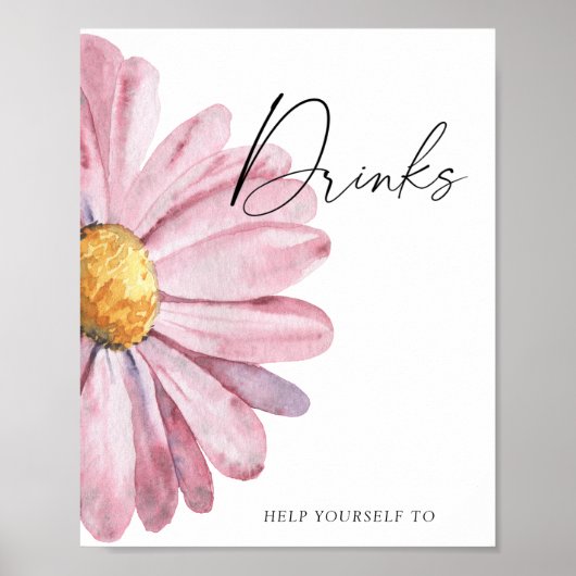 Daisy - Drinken Poster (Voorkant)