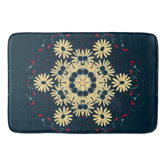 Daisy Dromen Mandala Badmat (Voorkant)