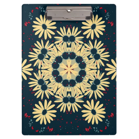 Daisy Dromen Mandala Klembord (Voorkant)