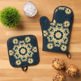 Daisy Dromen Mandala Ovenwant & Pannenlap Set