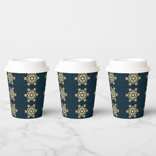 Daisy Dromen Mandala Papieren Bekers (Multi)