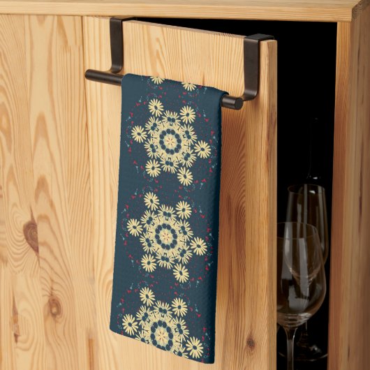 Daisy Dromen Mandala Theedoek (Derde Gevouwen)