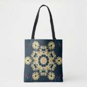 Daisy Dromen Mandala Tote Bag (Voorkant)
