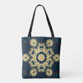Daisy Dromen Mandala Tote Bag (Achterkant)