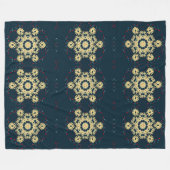 Daisy Droom Mandala Fleece Deken (Voorkant (Horizontaal))