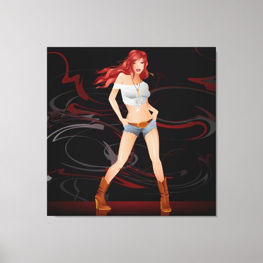 Daisy Dukes Model Wrapped Canvas (Voorkant)
