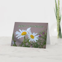 Daisy Duo Birthday Card - spatie binnen