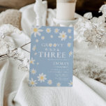 Daisy Dusty Blue Kids Verjaardag Kaart<br><div class="desc">Deze uitnodiging maakt deel uit van het Floral Daisy Birthday collectie gekenmerkt door retro stijl met waterverf madeliefjes en stoffige blauwe kleur die perfect is voor kinderverjaardagsfeestje. Met talloze aanpassingsopties is deze sjabloon eenvoudig aan te passen aan alle gebeurtenissen en komt deze overeen met uw kleuren. Bekijk het hele collectie:...</div>