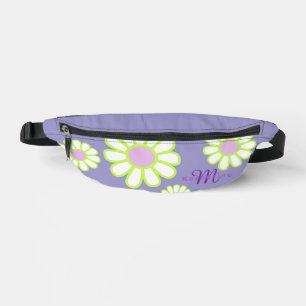 Daisy Eenvoudig Monogram Paars Heuptasje