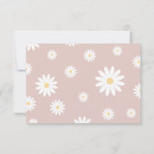 Daisy Eerste Verjaardag Dankjewel Kaart Retro Dais (Achterkant)