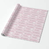 Daisy Eerste Verjaardag Roze Thema Feest Cadeaupapier (Uitgerold)
