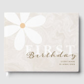 Daisy eerste verjaardag themafeest gastenboek (Voorkant)