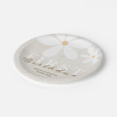 Daisy eerste verjaardag themafeest papieren bordje (Gekanteld)