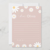 Daisy Eerste Verjaardag Tijd Capsule Kaart (Voorkant)