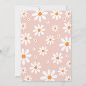 Daisy Eerste Verjaardag Uitnodiging Daisy 1e Uitno (Achterkant)