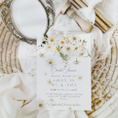 Daisy Elegant Wildflower Modern Vrijgezellenfeest Kaart