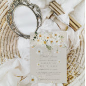 Daisy Elegant Wildflower Modern Vrijgezellenfeest Kaart