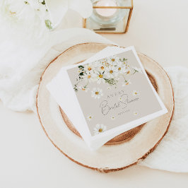 Daisy Elegant Wildflower Modern Vrijgezellenfeest Servet