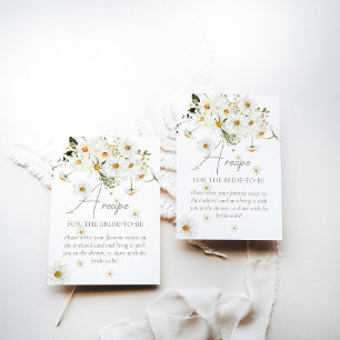 Daisy Elegant Wildflower Vrijgezellenfeest Recept Informatiekaartje