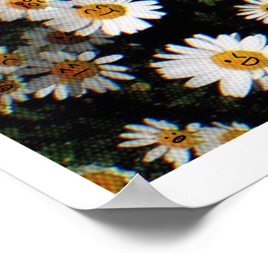 Daisy Emoji Faces Poster (Hoek)