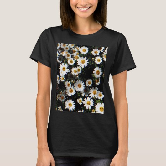 Daisy Emoji Gezichten T-shirt (Voorkant)