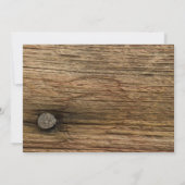 Daisy en Barn Wood Graduation Party Invitation Kaart (Achterkant)