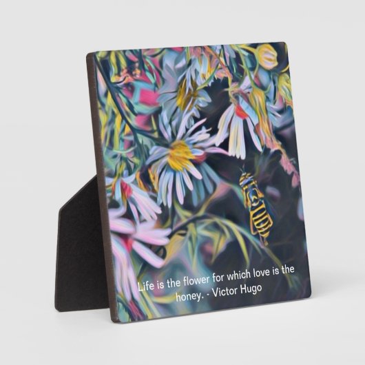 Daisy en Bee 5 x 5 tabletten Foto met Easel Fotoplaat (Voorkant)