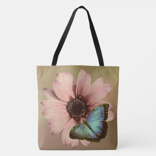 Daisy en Butterfly Tote Bag (Voorkant)