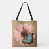 Daisy en Butterfly Tote Bag (Achterkant)