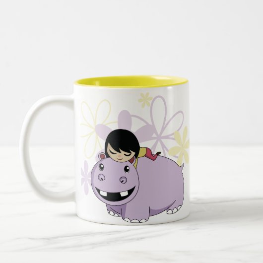 Daisy en Cookie Tweekleurige Koffiemok (Links)
