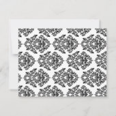 Daisy en Damask Bridal Shower Invitation Kaart (Achterkant)