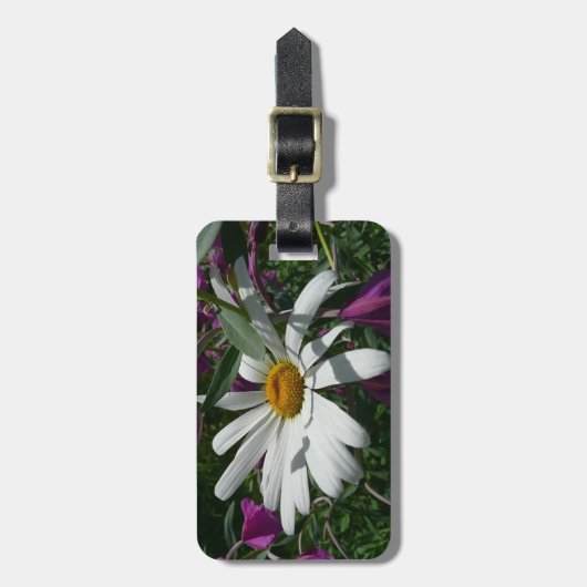 Daisy en Fireweed Wildflower Bagagelabel (Voorkant verticaal)