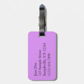 Daisy en Fireweed Wildflower Bagagelabel (Achterkant verticaal)