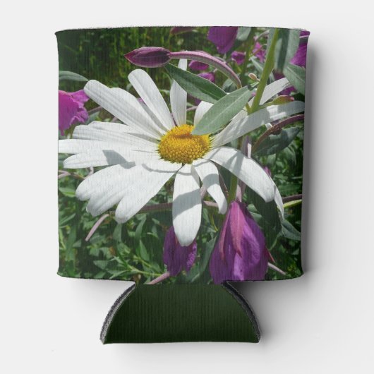 Daisy en Fireweed Wildflower Blikjeskoeler (Voorkant)