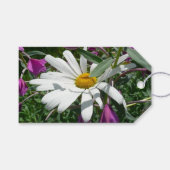 Daisy en Fireweed Wildflower Cadeaulabel (Voorkant (Horizontaal))