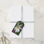 Daisy en Fireweed Wildflower Cadeaulabel (Met Touw)