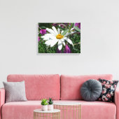 Daisy en Fireweed Wildflower Canvas Afdruk (Insitu (Woonkamer))