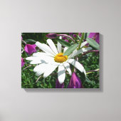 Daisy en Fireweed Wildflower Canvas Afdruk (Voorkant)