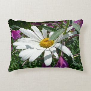 Daisy en Fireweed Wildflower Decoratief Kussen